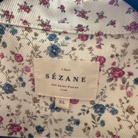 Sezane Will Floral patchwork jacket - Picture 2 of 4